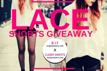 BJF x Classy Sweets Lace Shorts Giveaway