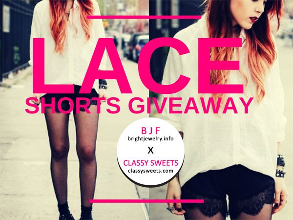 BJF x Classy Sweets Lace Shorts Giveaway