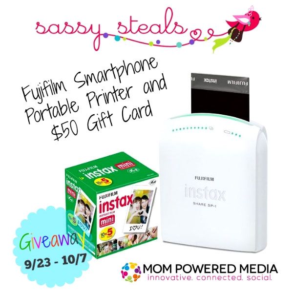 Fujifilm Instax Share Smartphone Portable Printer And $50 Sassy Steals Giveaway