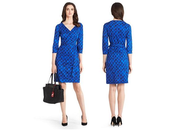 Diane Von Furstenberg New Julian Two Silk Jersey Wrap Dress