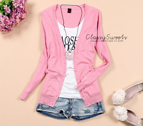 AhaIshopping: Sweet School Style Knitted Cardigan