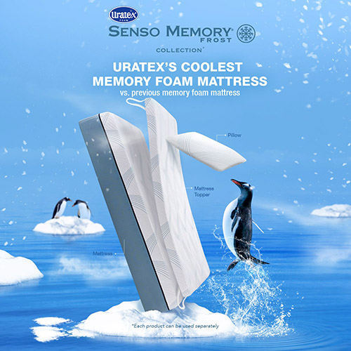 Enjoy A Deep Slumber With Uratex Foam Senso Memory Frost That Keeps You Cool All Night