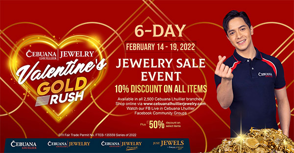 Let Love Sparkle With Cebuana Lhuillier Jewelry's Special Valentine Sale