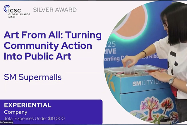SM Supermalls Earns Global Recognition With Two Silver Wins At The Prestigious ICSC MAXI Awards